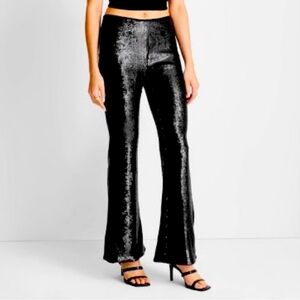Future Collective by Kahlana Barfield Brown size 12 Sequin Pants